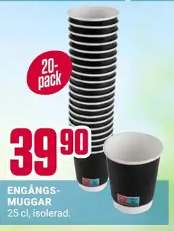 ÖoB ENGÅNGSMUGGAR erbjuda