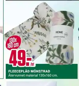 ÖoB FLEECEPLÄD MÖNSTRAD erbjuda
