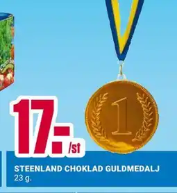 ÖoB STEENLAND CHOKLAD GULDMEDALJ erbjuda