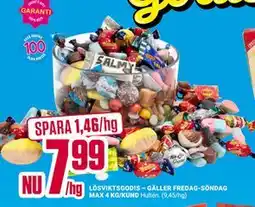 ÖoB LÖSVIKTSGODIS erbjuda