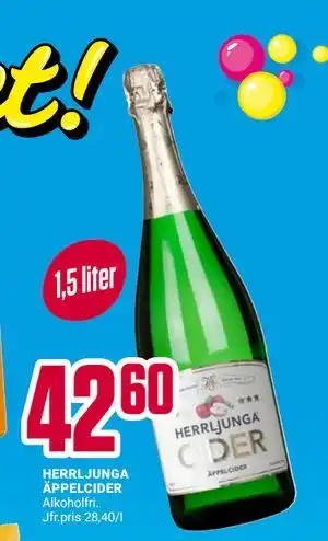 ÖoB HERRLJUNGA ÄPPELCIDER erbjuda