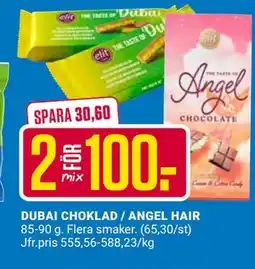 ÖoB DUBAI CHOKLAD / ANGEL HAIR erbjuda