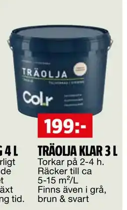 Bauhaus TRÄOLJA KLAR 3 L erbjuda