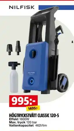Bauhaus HÖGTRYCKSTVÄTT CLASSIC 120-5 erbjuda