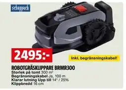 Bauhaus ROBOTGRÄSKLIPPARE BRMR300 erbjuda