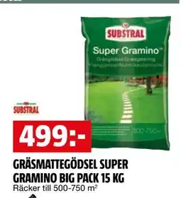 Bauhaus GRÄSMATTEGÖDSEL SUPER GRAMINO BIG PACK 15 KG erbjuda