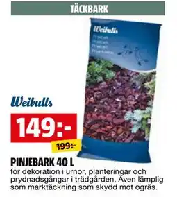 Bauhaus PINJEBARK 40 L erbjuda
