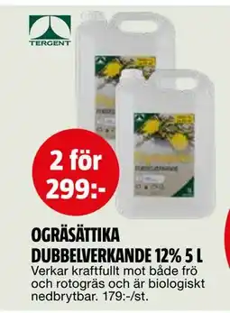 Bauhaus OGRÄSÄTTIKA DUBBELVERKANDE 12% 5 L erbjuda