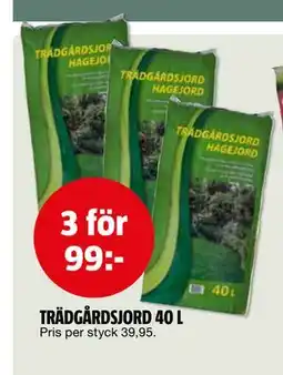 Bauhaus TRÄDGÅRDSJORD 40 L erbjuda