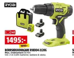 Bauhaus BORRSKRUVDRAGARE R18DD4-2C20G erbjuda