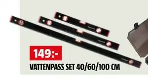Bauhaus VATTENPASS SET 40/60/100 CM erbjuda
