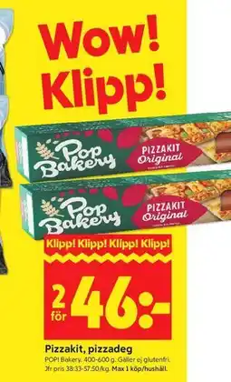 ICA Kvantum Pizzakit, pizzadeg erbjuda