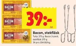 ICA Kvantum Bacon, stekfläsk erbjuda