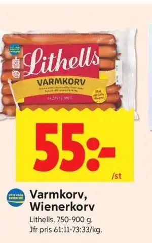 ICA Kvantum Varmkorv, Wienerkorv erbjuda