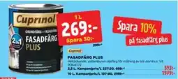Jem&Fix FASADFÄRG PLUS erbjuda