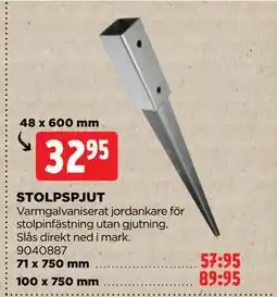 Jem&Fix STOLPSPJUT erbjuda