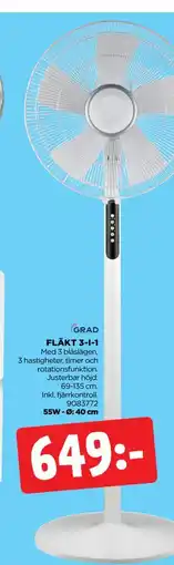 Jem&Fix FLÄKT 3-I-1 erbjuda