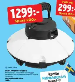 Jem&Fix POOLROBOT FRISBEE erbjuda