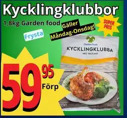 Supergrossen Kycklingklubbor erbjuda