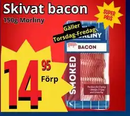 Supergrossen Skivat bacon erbjuda