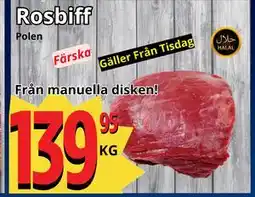Supergrossen Rosbiff erbjuda