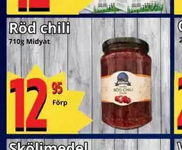 Supergrossen Röd chili erbjuda