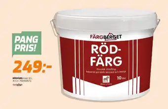 Bolist Rödfärg erbjuda