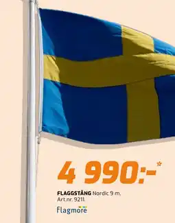 Bolist Flaggstång erbjuda