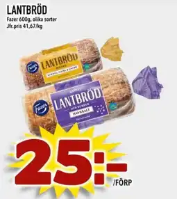 Din Mat FAZER Lantbröd erbjuda