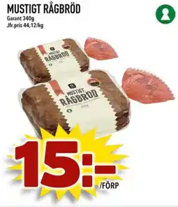 Din Mat GARANT Mustigt rågbröd erbjuda