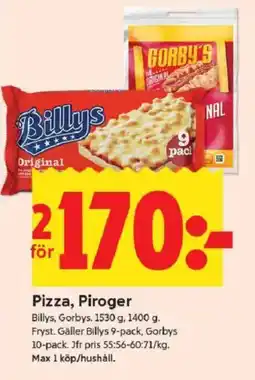 ICA Kvantum Pizza, piroger erbjuda