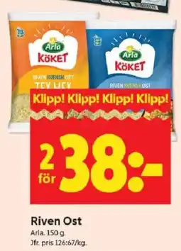 ICA Kvantum ARLA Riven ost erbjuda
