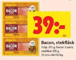 ICA Kvantum TULIP Bacon, stekfläsk erbjuda