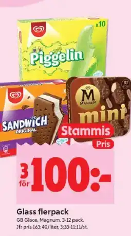 ICA Kvantum GB GLACE Glass flerpack erbjuda