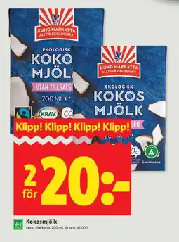 ICA Kvantum KUNG MARKATTA Kokosmjölk erbjuda