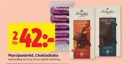 ICA Kvantum ANTHON BERG Marsipanbröd, chokladkaka erbjuda