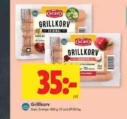 ICA Kvantum SCAN Grillkorv erbjuda