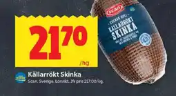 ICA Kvantum SCAN Källarrökt skinka erbjuda