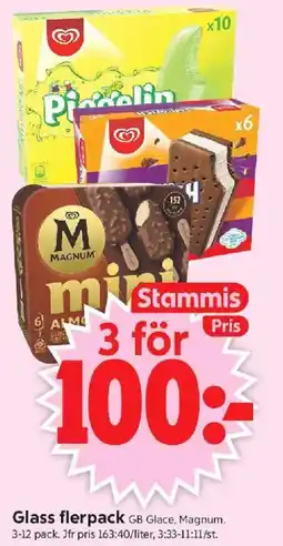 ICA Supermarket GB GLACE Glass flerpack erbjuda