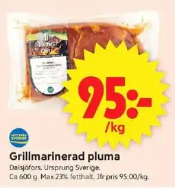 ICA Supermarket DALSJÖFORS Grillmarinerad pluma erbjuda