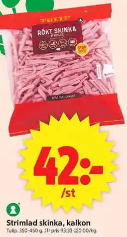 ICA Supermarket TULIP Strimlad skinka, kalkon erbjuda