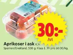ICA Supermarket ICA Aprikoser i ask erbjuda