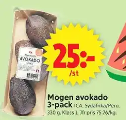 ICA Supermarket ICA Mogen avokado 3-pack erbjuda