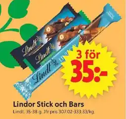 ICA Supermarket LINDOR Stick och bars erbjuda
