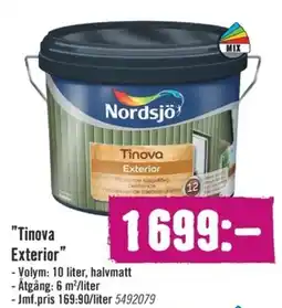 Hornbach Nordsjö "Tinova Exterior" erbjuda