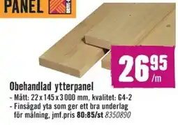 Hornbach Obehandlad ytterpanel erbjuda