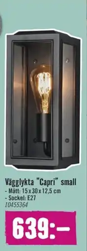 Hornbach Vägglykta "Capri" small erbjuda