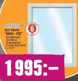 Hornbach Fast fönster "BASIC+ PVC" erbjuda