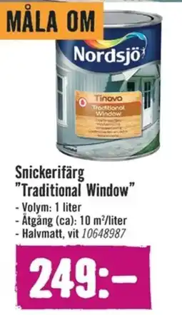 Hornbach Nordsjö Snickerifärg "Traditional Window" erbjuda