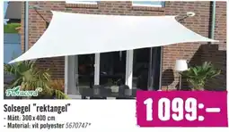 Hornbach Solsegel "rektangel" erbjuda